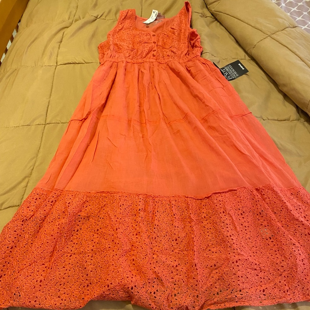 Pink salmon dress